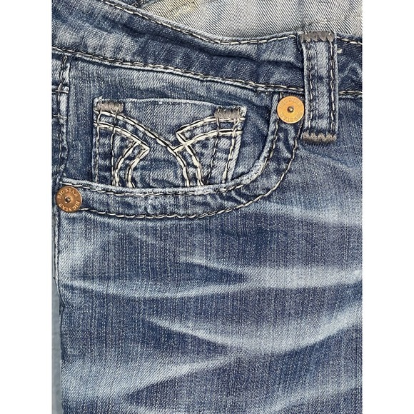 Big Star Jeans 30XL LIV Bootcut Distress Logo Front And Back Design Pockets Loop - Picture 6 of 9